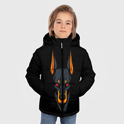 Куртка зимняя для мальчика Доберман, цвет: 3D-черный — фото 2