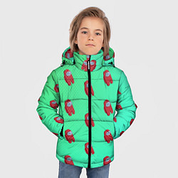 Куртка зимняя для мальчика Among us, цвет: 3D-светло-серый — фото 2