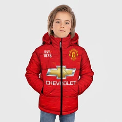 Куртка зимняя для мальчика MANCHESTER UNITED 2021 - HOME, цвет: 3D-красный — фото 2