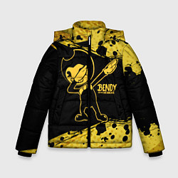 Куртка зимняя для мальчика BENDY AND THE INK MACHINE, цвет: 3D-черный