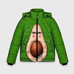 Куртка зимняя для мальчика Авокадик, цвет: 3D-черный