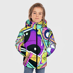 Куртка зимняя для мальчика Alien, цвет: 3D-черный — фото 2