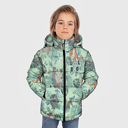 Куртка зимняя для мальчика Jungle Book pattern, цвет: 3D-черный — фото 2