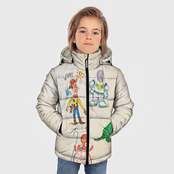 Куртка зимняя для мальчика История Игрушек, цвет: 3D-черный — фото 2