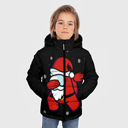 Куртка зимняя для мальчика Santa Claus Among Us, цвет: 3D-черный — фото 2