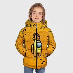 Куртка зимняя для мальчика Among Us Cheese Z, цвет: 3D-черный — фото 2