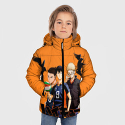 Куртка зимняя для мальчика Haikyu Team, цвет: 3D-светло-серый — фото 2