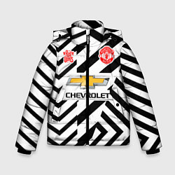 Куртка зимняя для мальчика MANCHESTER UNITED 2021, цвет: 3D-черный