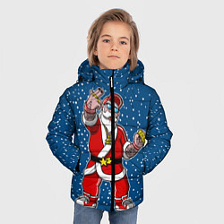 Куртка зимняя для мальчика Санта Хипстер, цвет: 3D-черный — фото 2