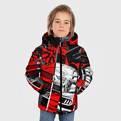 Куртка зимняя для мальчика Автомобили, цвет: 3D-черный — фото 2