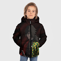 Куртка зимняя для мальчика ГИЮ ТОМИОКА, цвет: 3D-черный — фото 2