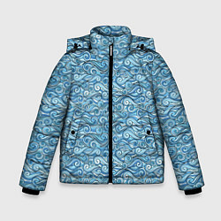 Куртка зимняя для мальчика Море волнуется, цвет: 3D-светло-серый