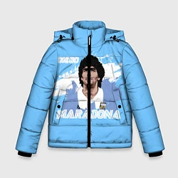 Куртка зимняя для мальчика Диего Марадона, цвет: 3D-черный