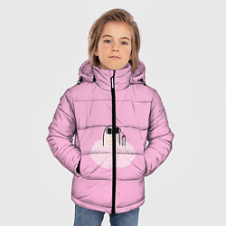 Куртка зимняя для мальчика Мем, цвет: 3D-черный — фото 2