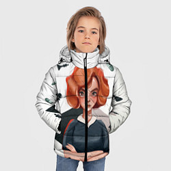 Куртка зимняя для мальчика Ход Королевы, цвет: 3D-светло-серый — фото 2