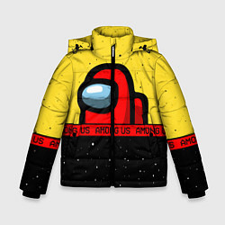 Куртка зимняя для мальчика AMONG US Амонг Ас, цвет: 3D-черный