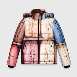 Куртка зимняя для мальчика Макарон, цвет: 3D-черный