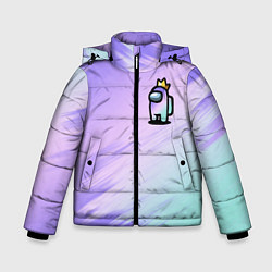 Куртка зимняя для мальчика AMONG US GRADIENT, цвет: 3D-черный
