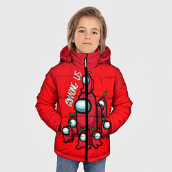 Куртка зимняя для мальчика AMONG US, цвет: 3D-черный — фото 2