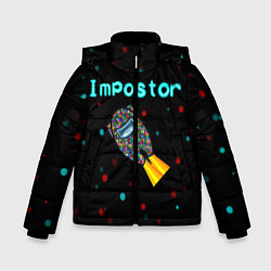 Куртка зимняя для мальчика Impostor, цвет: 3D-черный