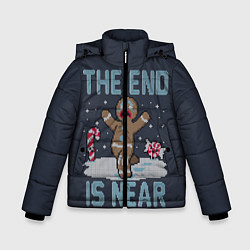Куртка зимняя для мальчика Пряник, цвет: 3D-черный