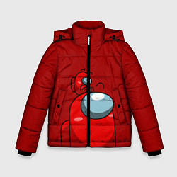 Куртка зимняя для мальчика МИМИ АМОНГ АС, цвет: 3D-светло-серый