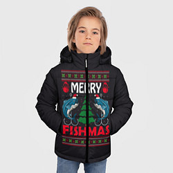 Куртка зимняя для мальчика Рыболовного года, цвет: 3D-черный — фото 2