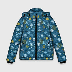 Зимняя куртка для мальчика Снежинки