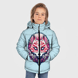 Куртка зимняя для мальчика Киса Сакура, цвет: 3D-светло-серый — фото 2