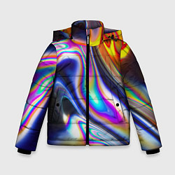 Куртка зимняя для мальчика Токсичный, цвет: 3D-черный