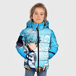 Куртка зимняя для мальчика GENSHIN IMPACT, ЧЖУН ЮНЬ, цвет: 3D-черный — фото 2