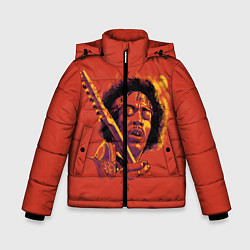 Куртка зимняя для мальчика Джимми Хендрикс, цвет: 3D-светло-серый