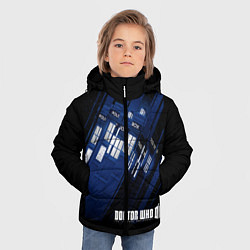 Куртка зимняя для мальчика Доктор Кто, цвет: 3D-черный — фото 2