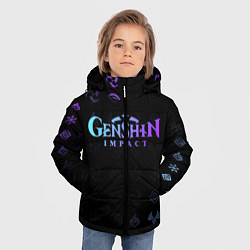 Куртка зимняя для мальчика GENSHIN IMPACT, цвет: 3D-черный — фото 2