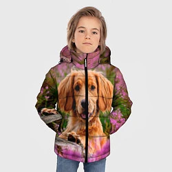 Куртка зимняя для мальчика Dog, цвет: 3D-черный — фото 2