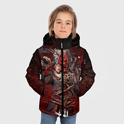 Куртка зимняя для мальчика Dead by daylight, цвет: 3D-черный — фото 2