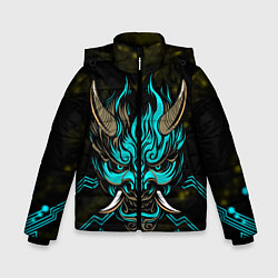 Куртка зимняя для мальчика SAMURAI CYBERPUNK 2077, цвет: 3D-черный