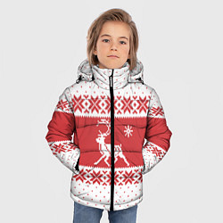 Куртка зимняя для мальчика Северный Олень, цвет: 3D-светло-серый — фото 2
