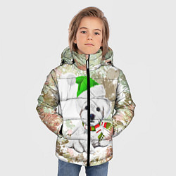 Куртка зимняя для мальчика Щенок, цвет: 3D-черный — фото 2