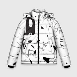 Куртка зимняя для мальчика Кис-Кис, цвет: 3D-светло-серый