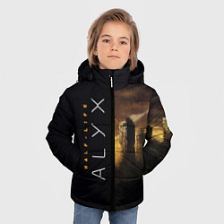 Куртка зимняя для мальчика Half-Life Alyx, цвет: 3D-черный — фото 2