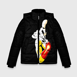 Куртка зимняя для мальчика Сайтама One Punch Man, цвет: 3D-красный