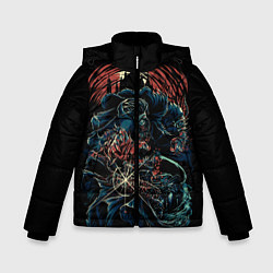 Куртка зимняя для мальчика Bloodborne, цвет: 3D-светло-серый