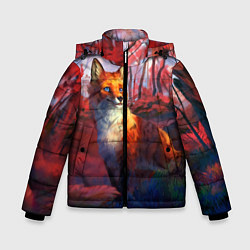 Куртка зимняя для мальчика Рыжая лиса, цвет: 3D-светло-серый