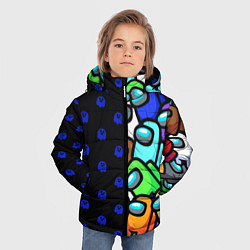 Куртка зимняя для мальчика Among Us Brawl Stars, цвет: 3D-черный — фото 2