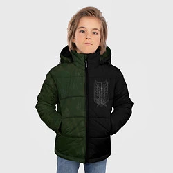 Куртка зимняя для мальчика Атака на титанов, цвет: 3D-черный — фото 2