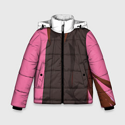 Куртка зимняя для мальчика Девушка эндермен, цвет: 3D-черный