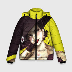 Куртка зимняя для мальчика РЕЗИДЕНТ ИВЕЛ ДЕРЕВНЯ, цвет: 3D-черный