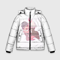 Куртка зимняя для мальчика Милота, цвет: 3D-черный