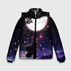 Куртка зимняя для мальчика Шинобу Кочо Клинок демонов, цвет: 3D-черный